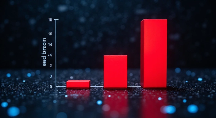 Gráfico de barras mostrando una reducción significativa del fraude en el comercio minorista