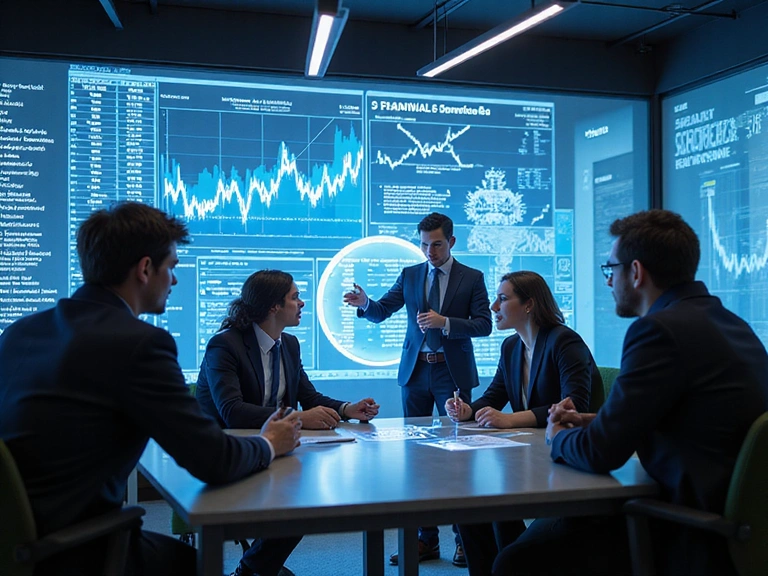 Equipo de AuditAI Pro trabajando con inteligencia artificial en auditoría financiera