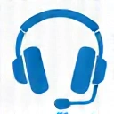 Icono de auriculares de soporte al cliente